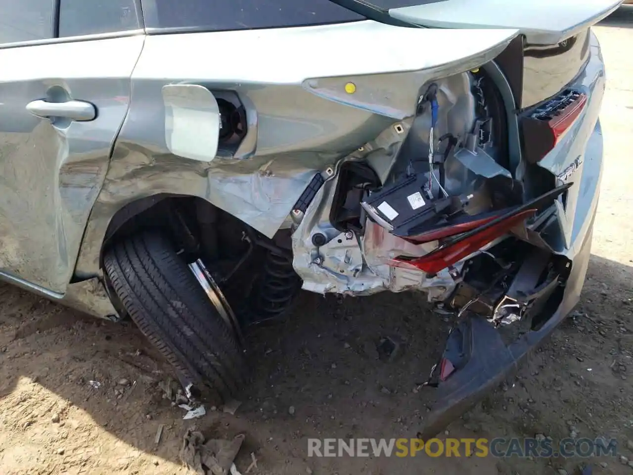 9 Photograph of a damaged car JTDKARFU0K3090532 TOYOTA PRIUS 2019