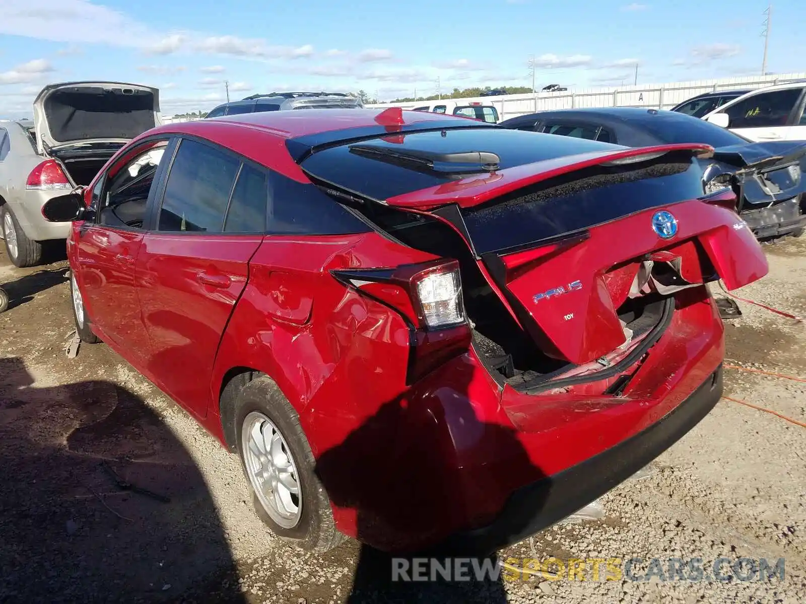 3 Photograph of a damaged car JTDKARFU0K3090711 TOYOTA PRIUS 2019