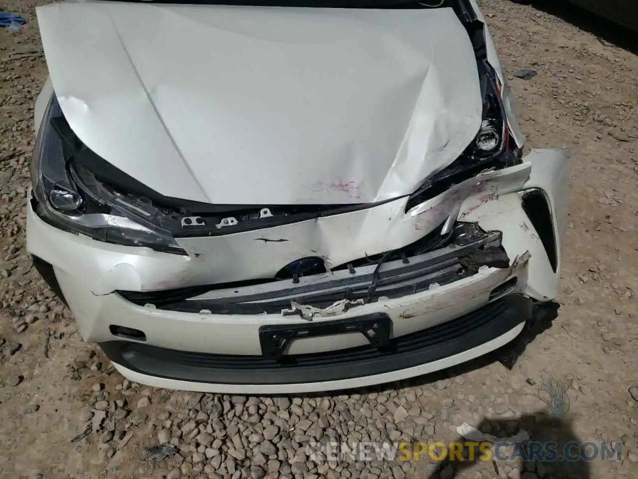 9 Photograph of a damaged car JTDKARFU0K3091342 TOYOTA PRIUS 2019