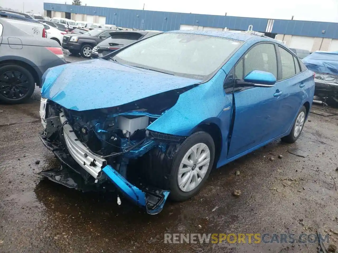 2 Photograph of a damaged car JTDKARFU0K3092023 TOYOTA PRIUS 2019