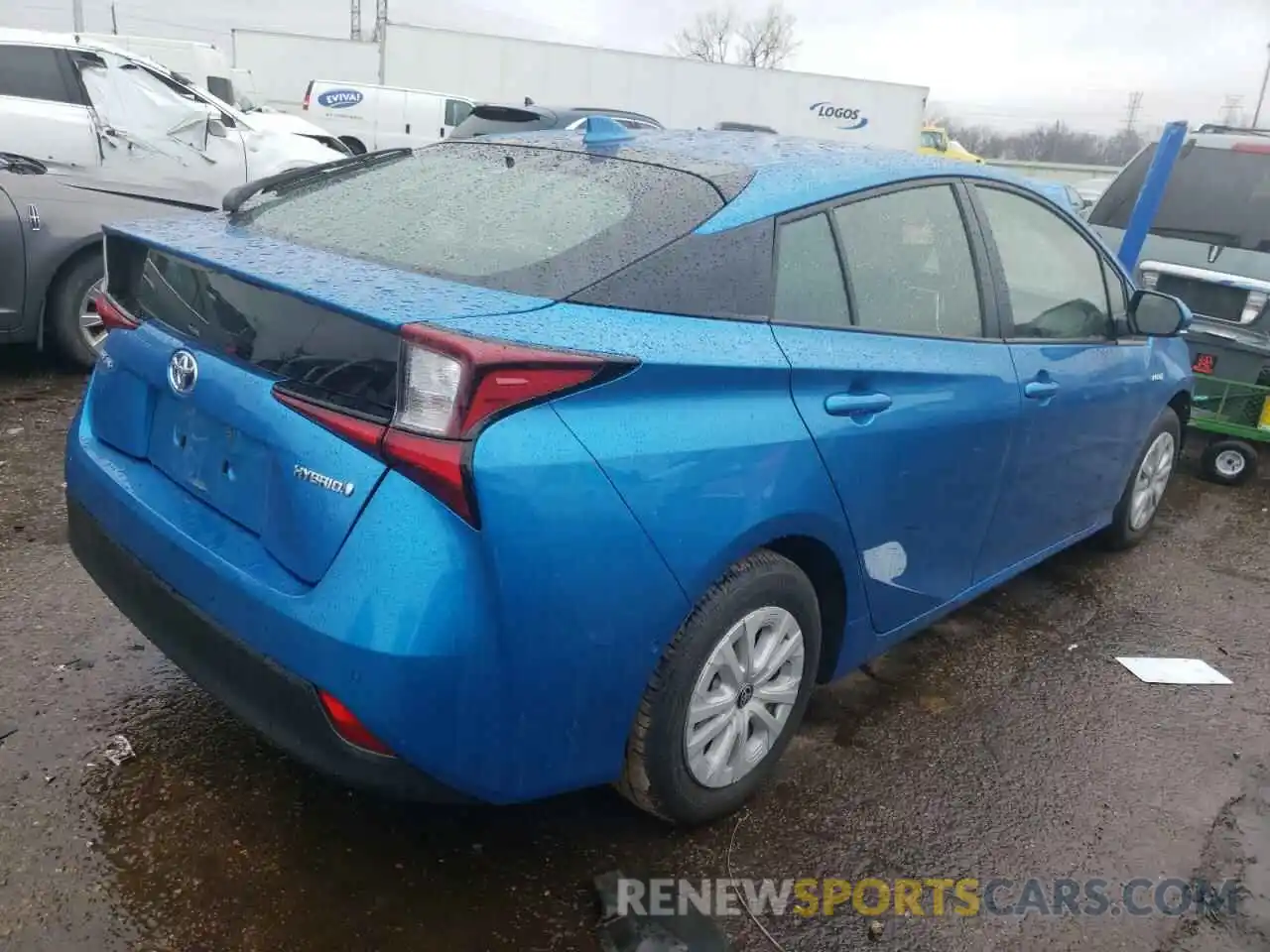 4 Фотография поврежденного автомобиля JTDKARFU0K3092023 TOYOTA PRIUS 2019