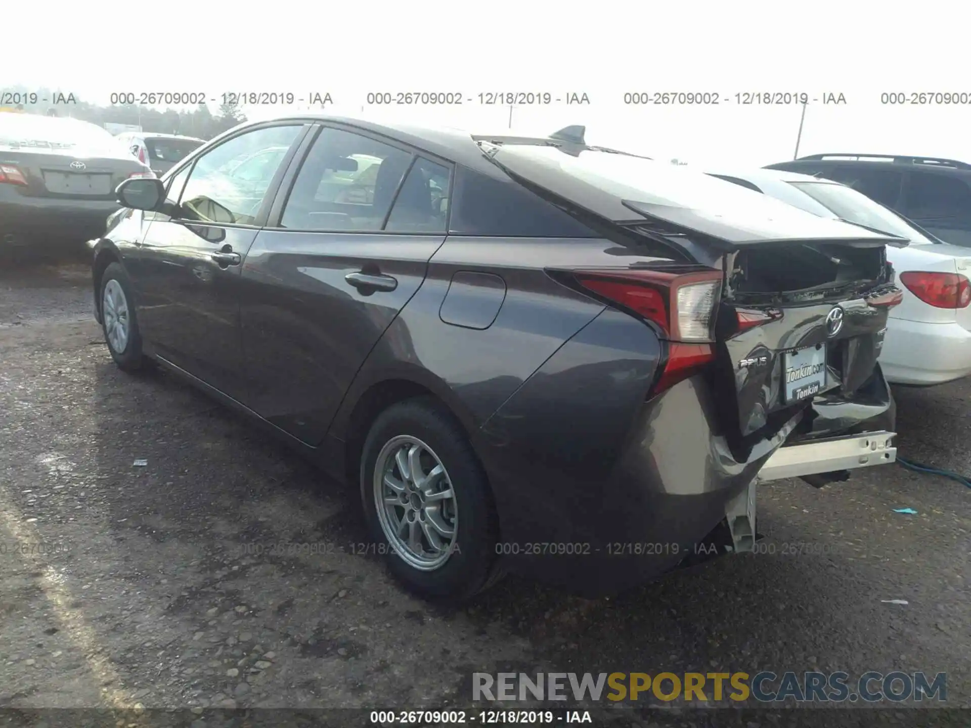 3 Photograph of a damaged car JTDKARFU0K3092104 TOYOTA PRIUS 2019