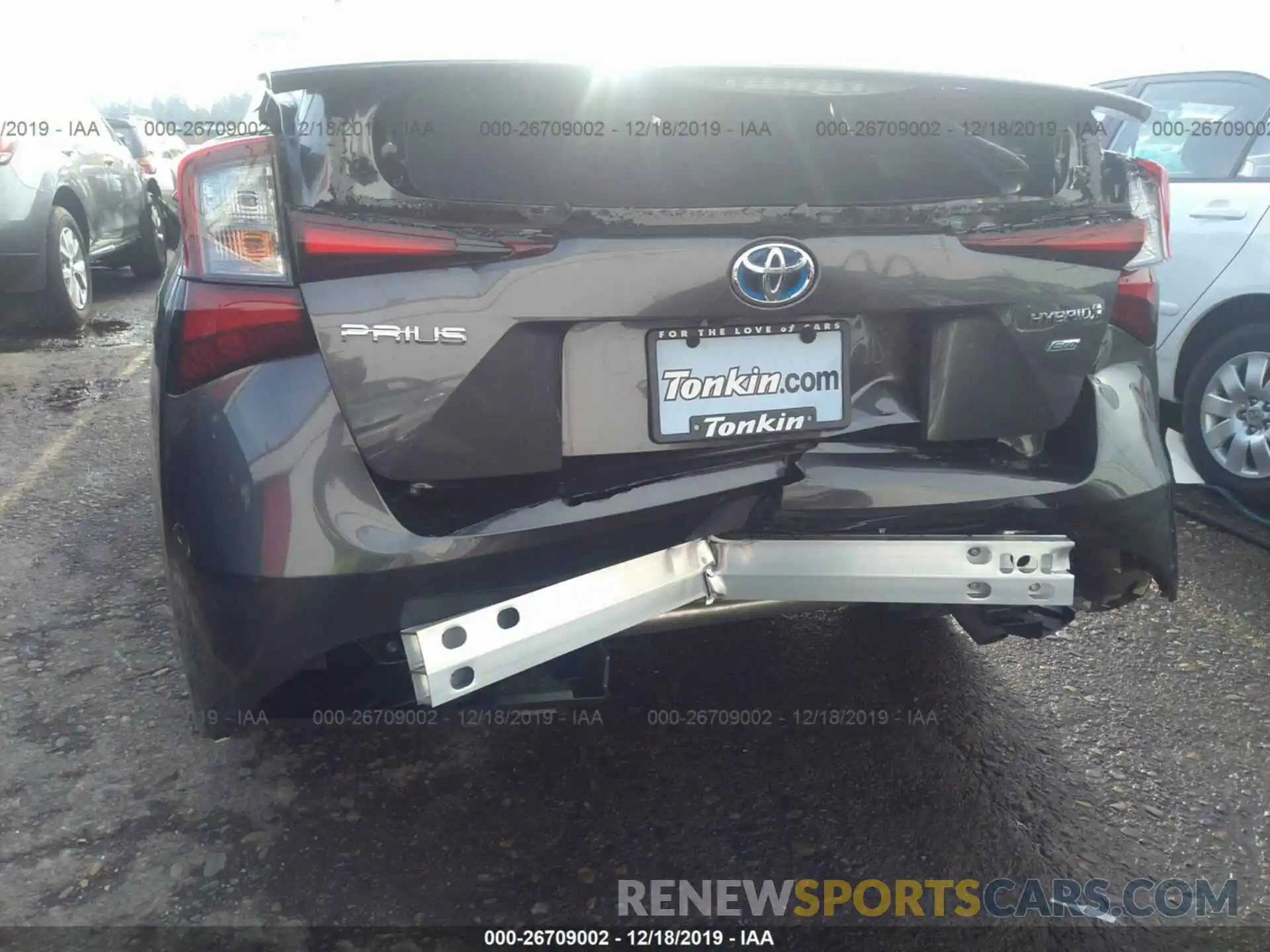 6 Photograph of a damaged car JTDKARFU0K3092104 TOYOTA PRIUS 2019