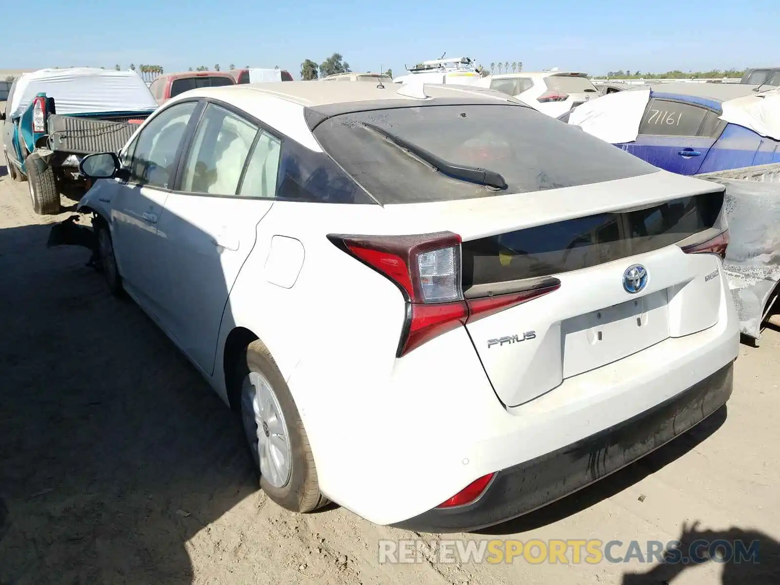 3 Photograph of a damaged car JTDKARFU0K3092331 TOYOTA PRIUS 2019