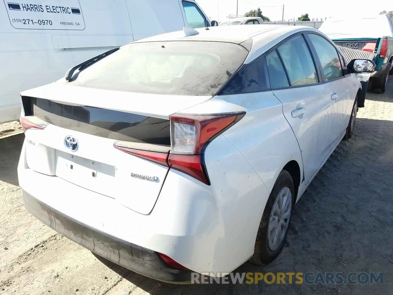 4 Photograph of a damaged car JTDKARFU0K3092331 TOYOTA PRIUS 2019