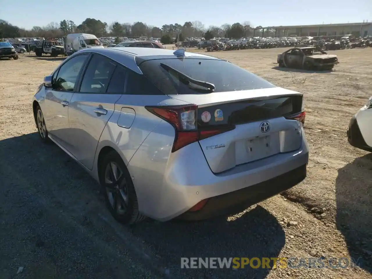 3 Photograph of a damaged car JTDKARFU0K3092555 TOYOTA PRIUS 2019