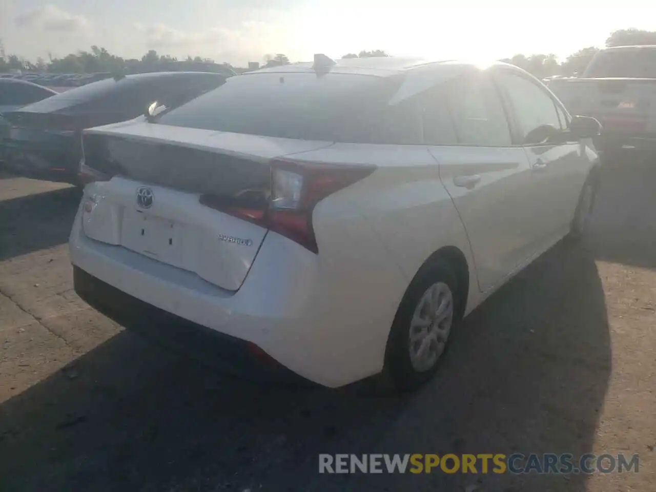 4 Photograph of a damaged car JTDKARFU0K3092569 TOYOTA PRIUS 2019