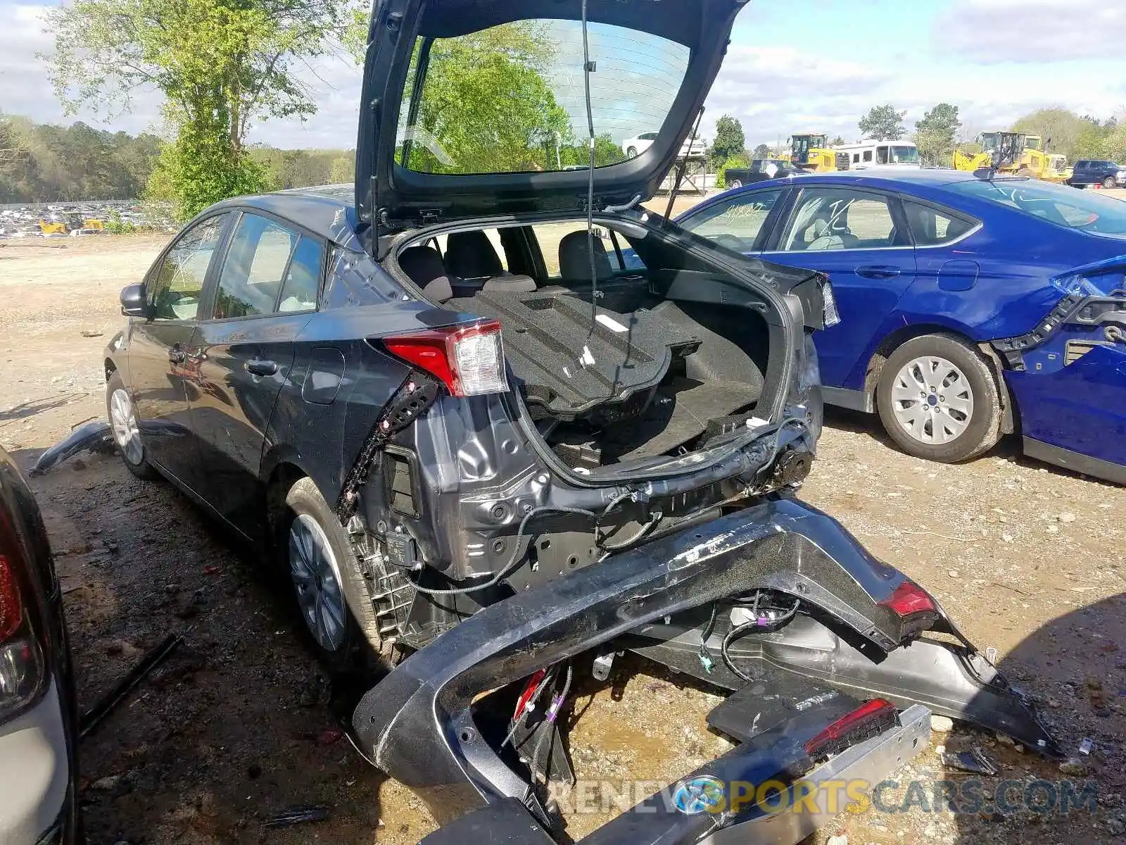 3 Photograph of a damaged car JTDKARFU0K3092586 TOYOTA PRIUS 2019