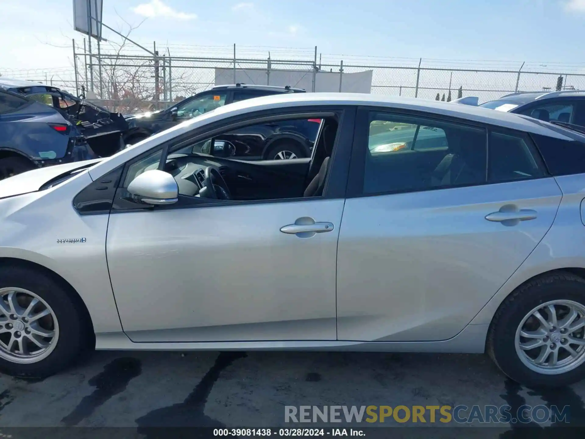 14 Photograph of a damaged car JTDKARFU0K3093429 TOYOTA PRIUS 2019