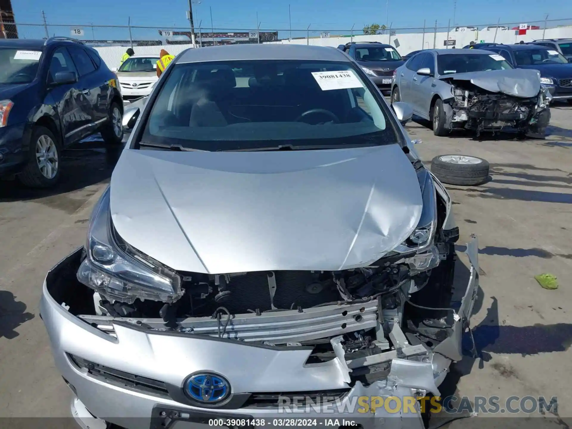 6 Photograph of a damaged car JTDKARFU0K3093429 TOYOTA PRIUS 2019