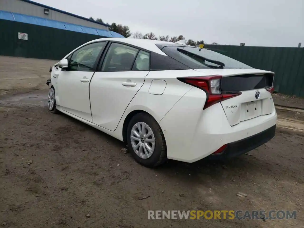 3 Фотография поврежденного автомобиля JTDKARFU0K3094094 TOYOTA PRIUS 2019