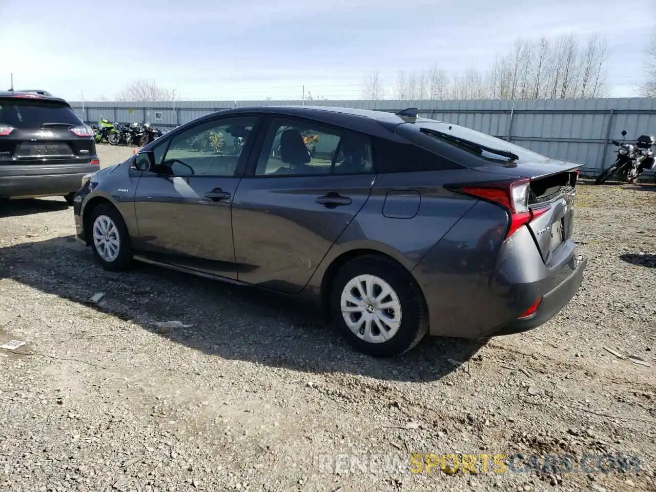 2 Photograph of a damaged car JTDKARFU0K3095780 TOYOTA PRIUS 2019