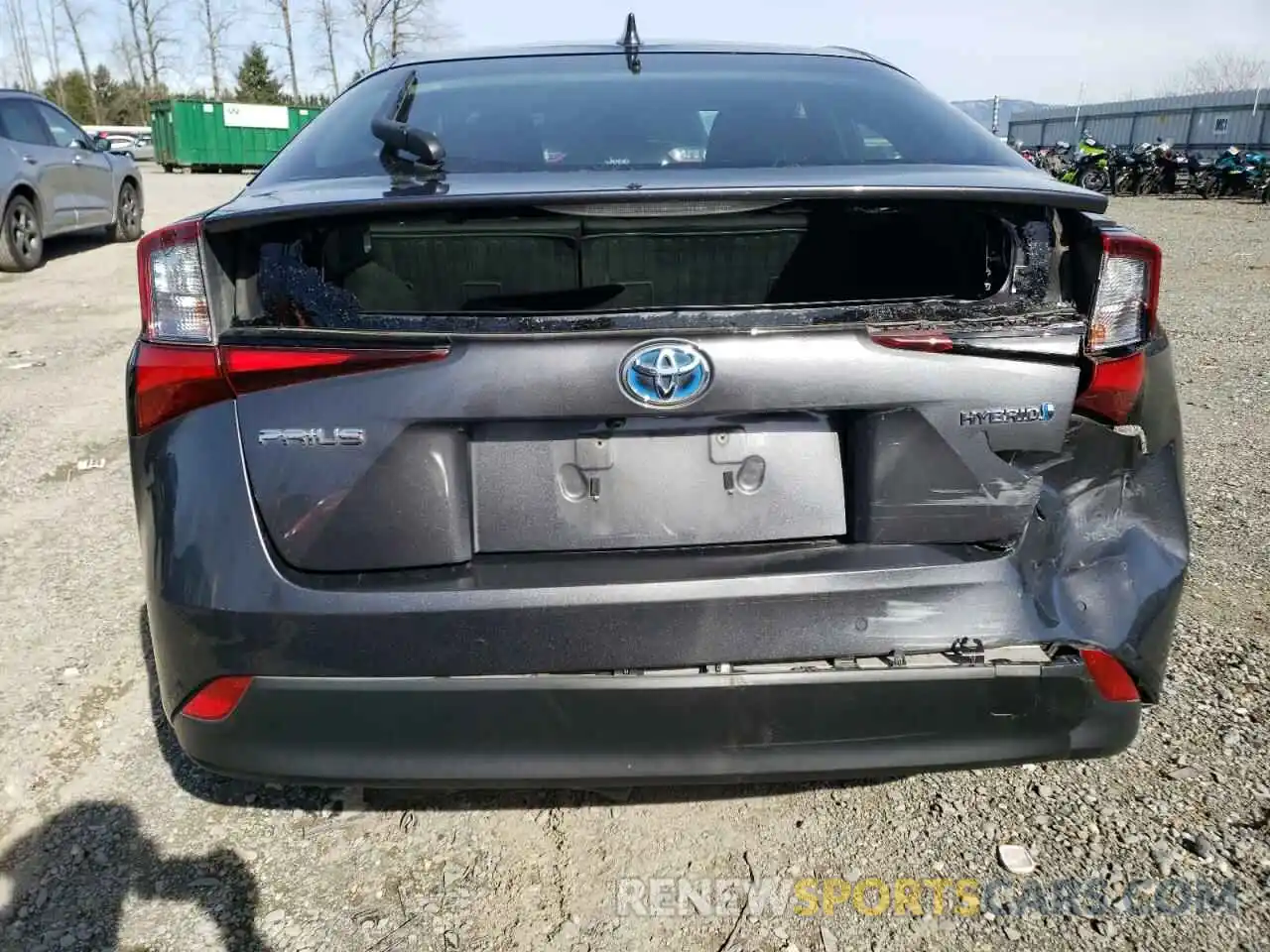 6 Photograph of a damaged car JTDKARFU0K3095780 TOYOTA PRIUS 2019