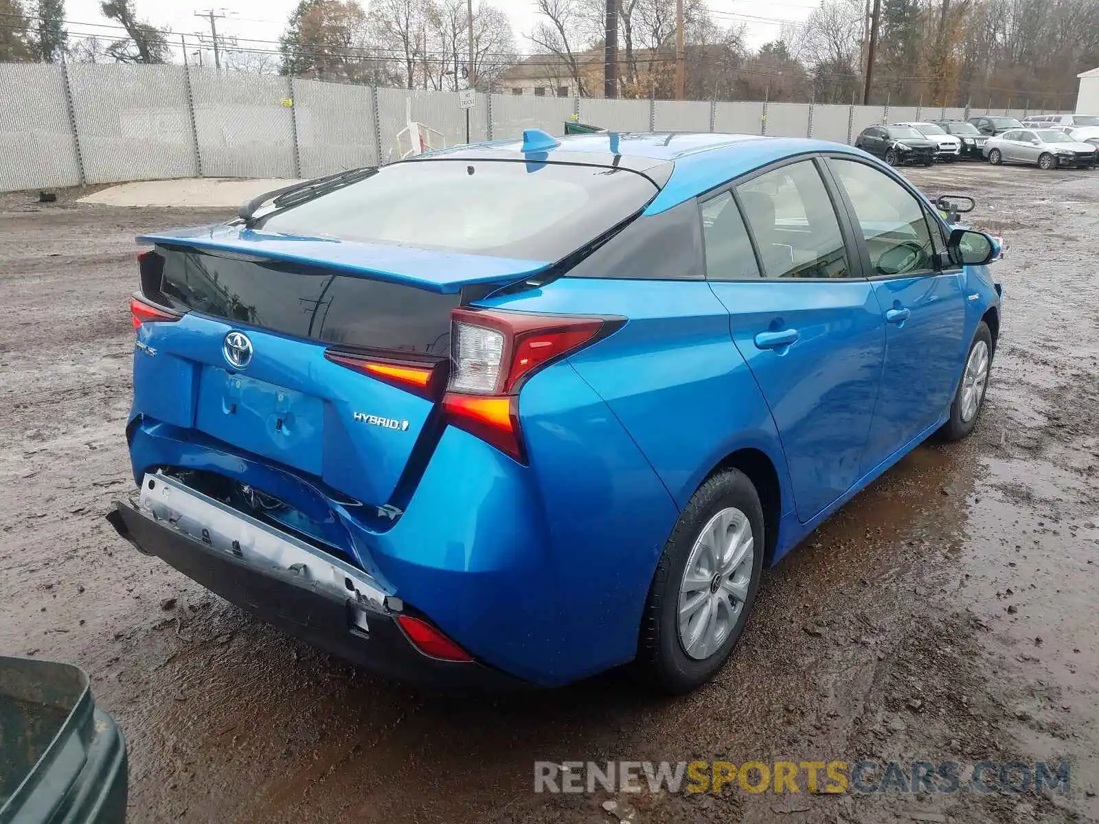 4 Photograph of a damaged car JTDKARFU0K3101285 TOYOTA PRIUS 2019