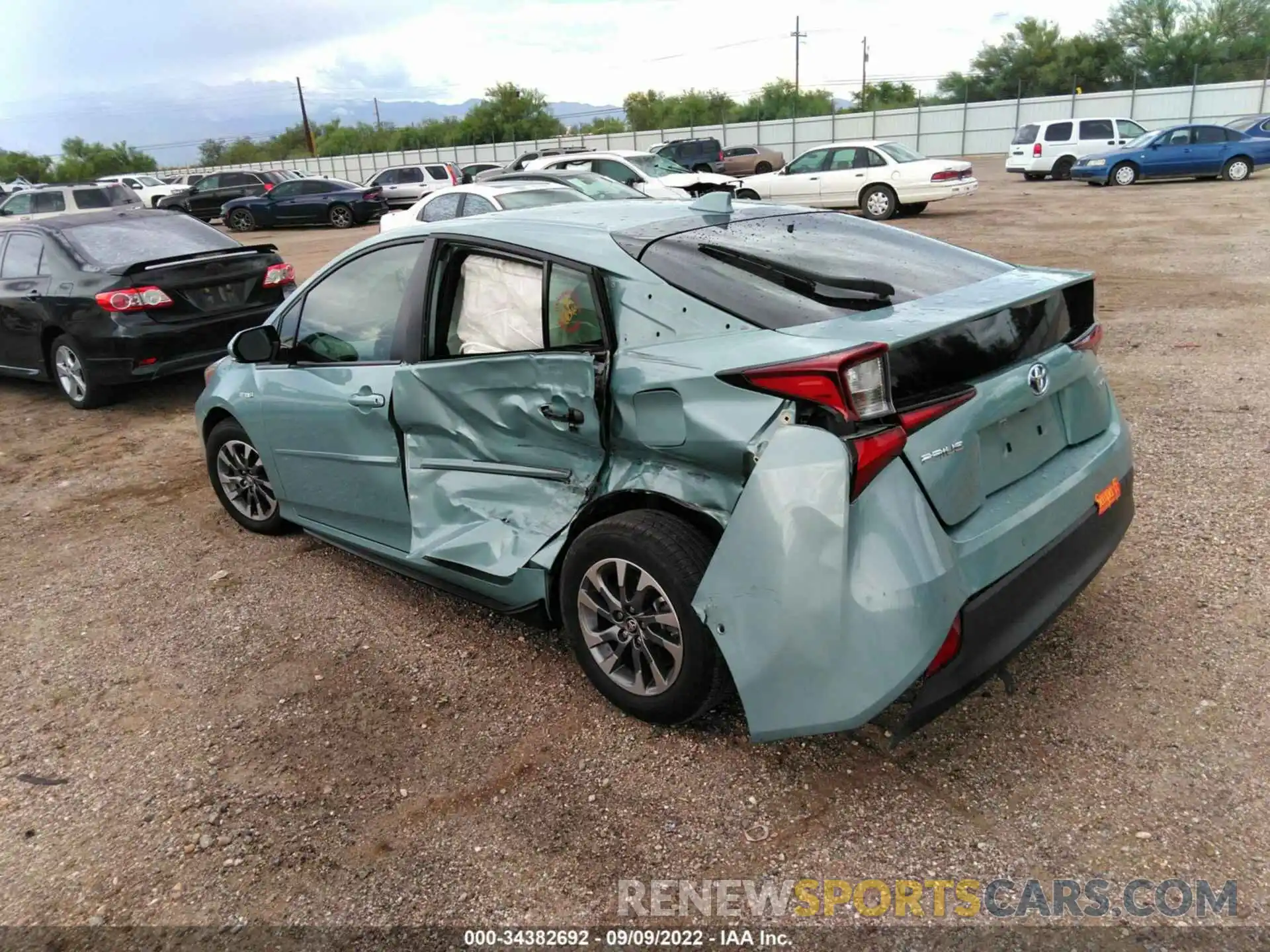 3 Photograph of a damaged car JTDKARFU0K3102453 TOYOTA PRIUS 2019