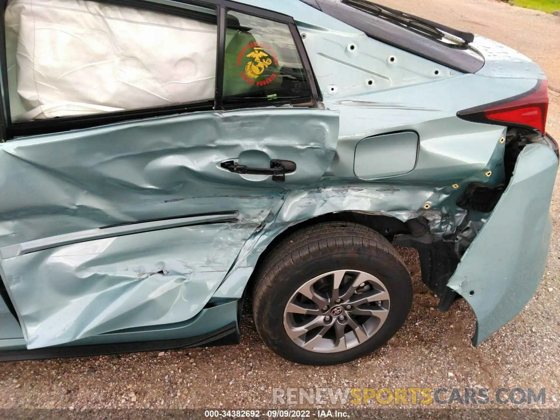 6 Photograph of a damaged car JTDKARFU0K3102453 TOYOTA PRIUS 2019