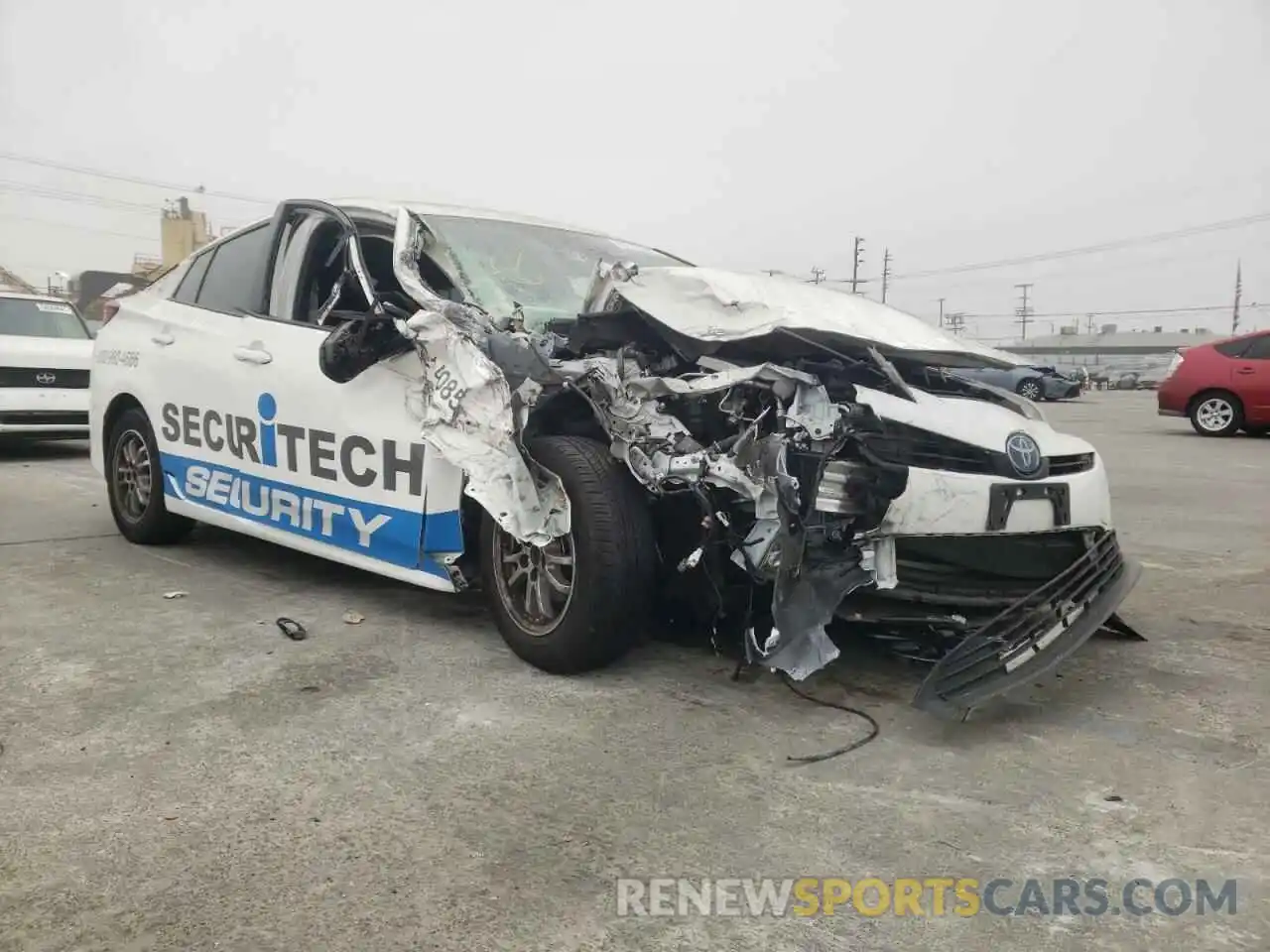 1 Photograph of a damaged car JTDKARFU1K3068667 TOYOTA PRIUS 2019