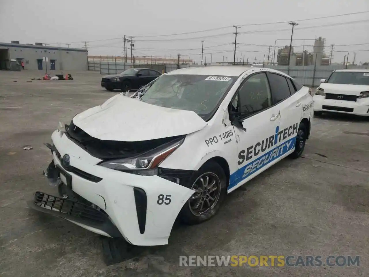 2 Фотография поврежденного автомобиля JTDKARFU1K3068667 TOYOTA PRIUS 2019