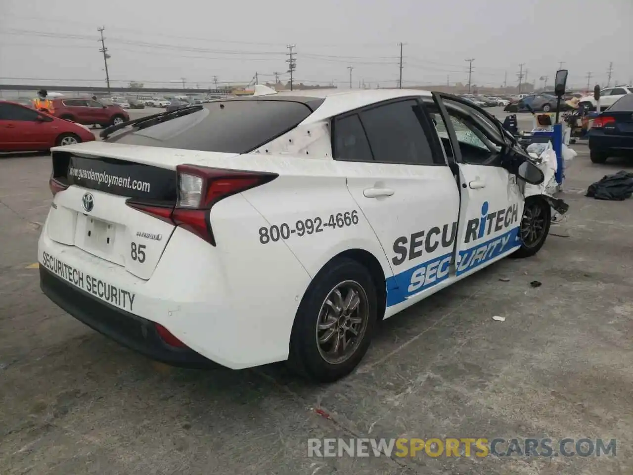 4 Photograph of a damaged car JTDKARFU1K3068667 TOYOTA PRIUS 2019