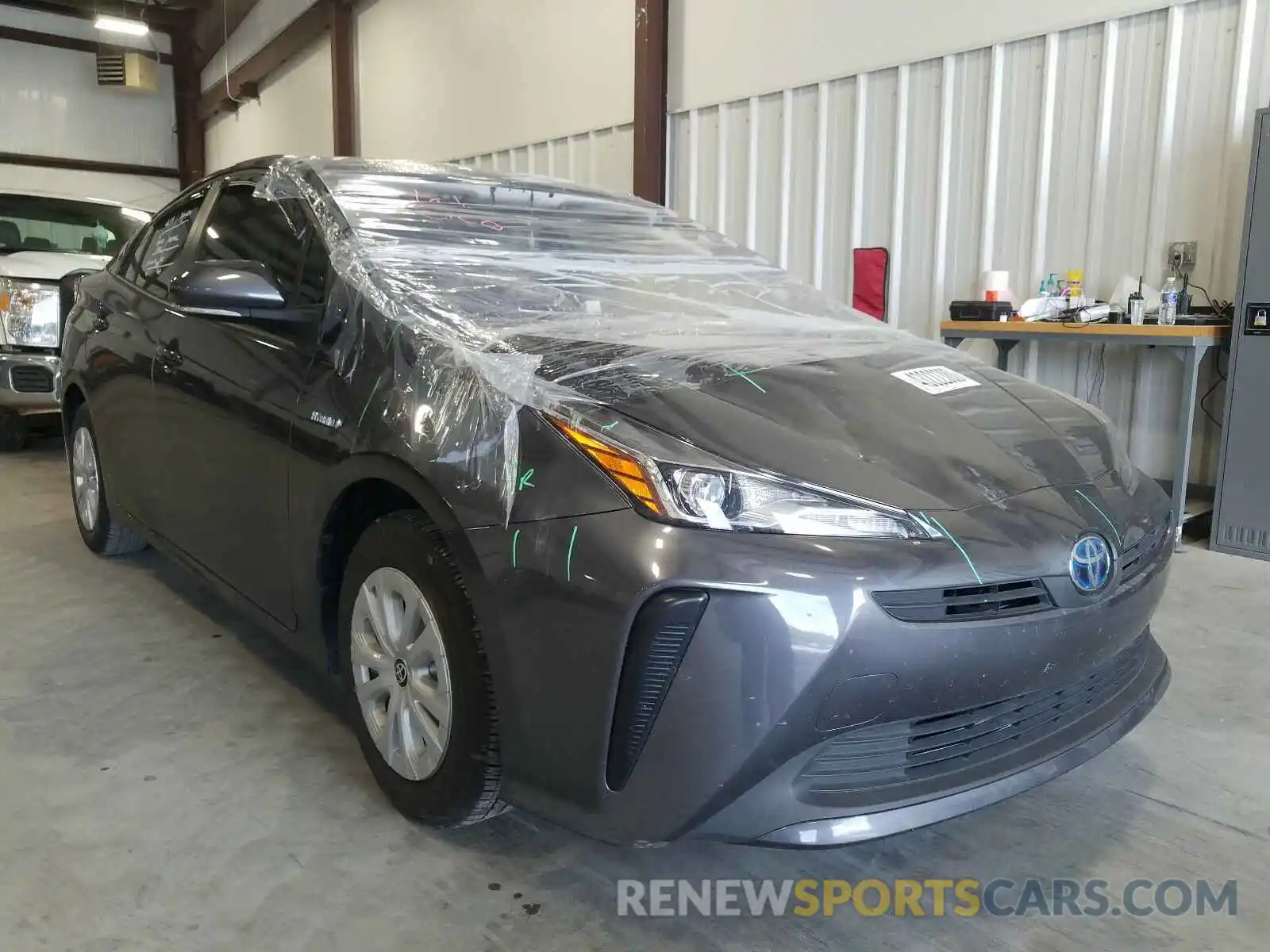 1 Photograph of a damaged car JTDKARFU1K3068779 TOYOTA PRIUS 2019