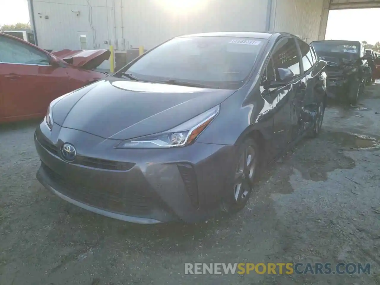 2 Photograph of a damaged car JTDKARFU1K3069656 TOYOTA PRIUS 2019