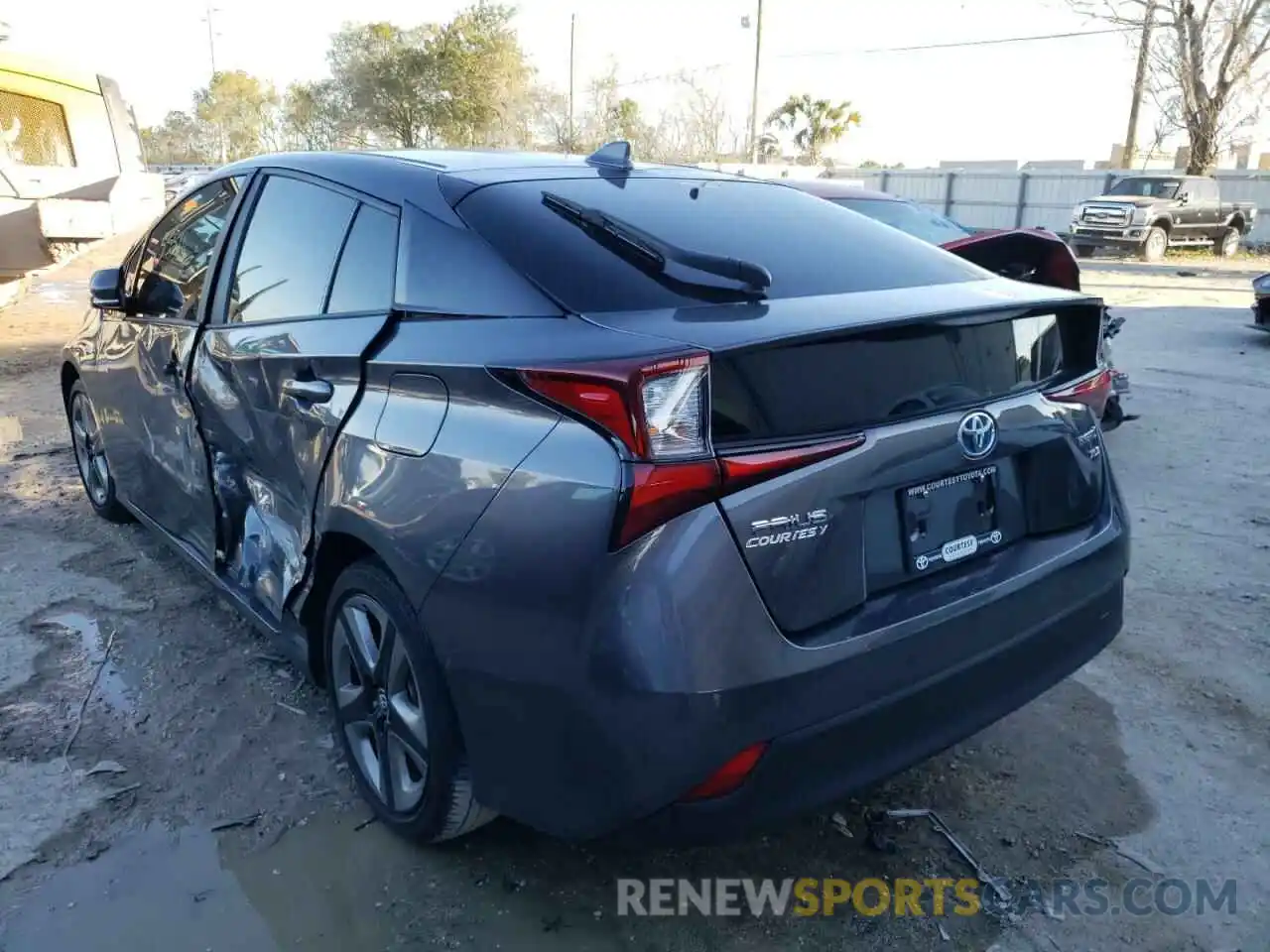 3 Photograph of a damaged car JTDKARFU1K3069656 TOYOTA PRIUS 2019