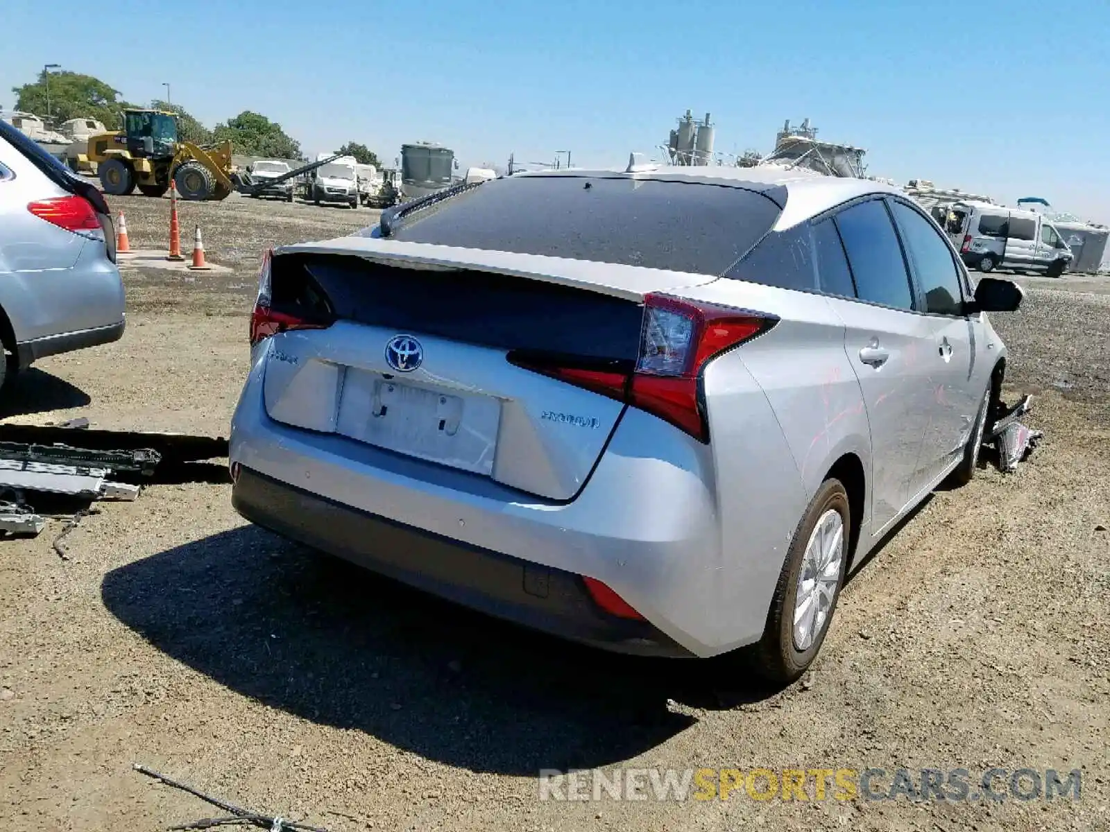 4 Photograph of a damaged car JTDKARFU1K3069687 TOYOTA PRIUS 2019