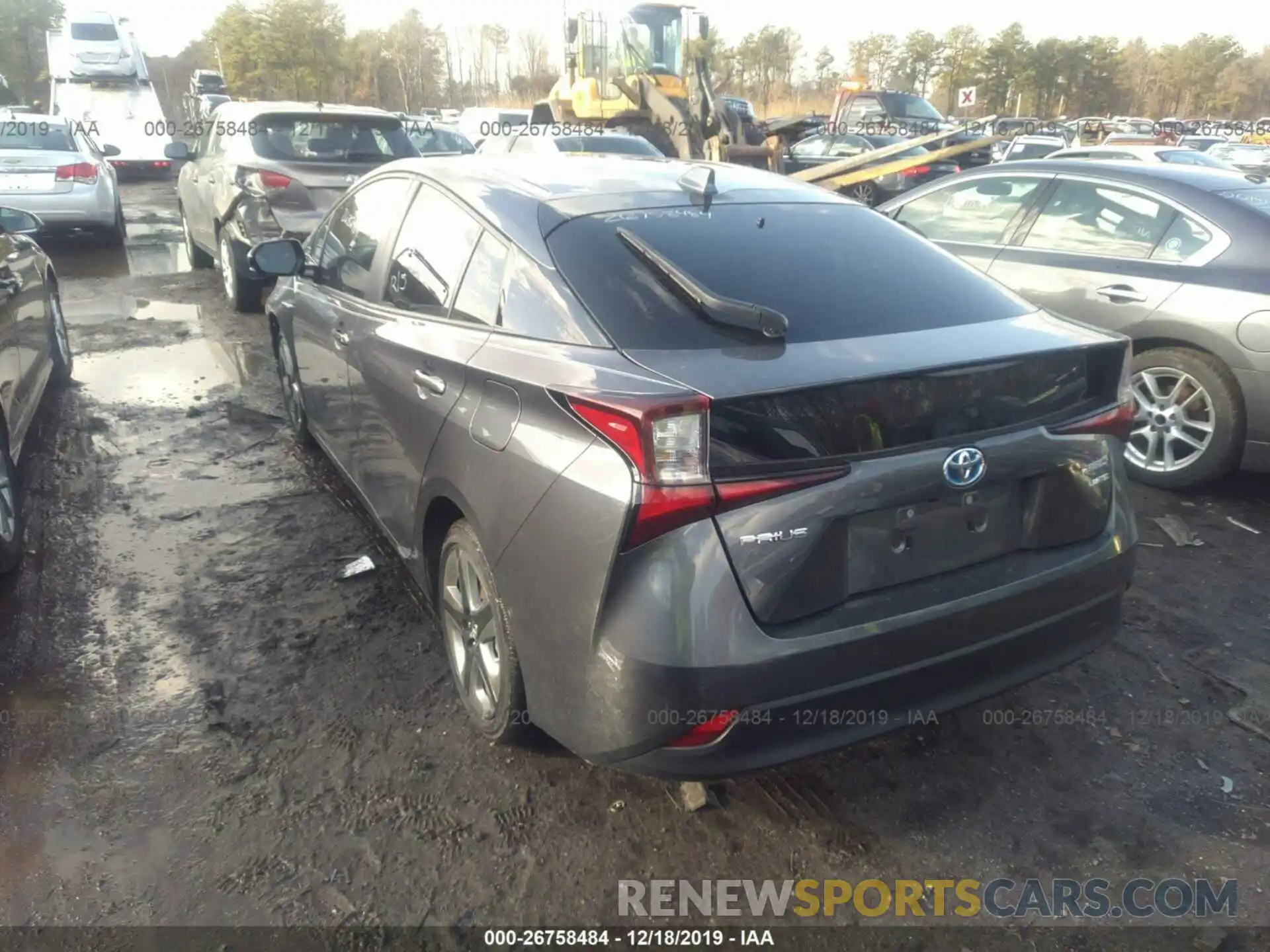 3 Photograph of a damaged car JTDKARFU1K3069849 TOYOTA PRIUS 2019