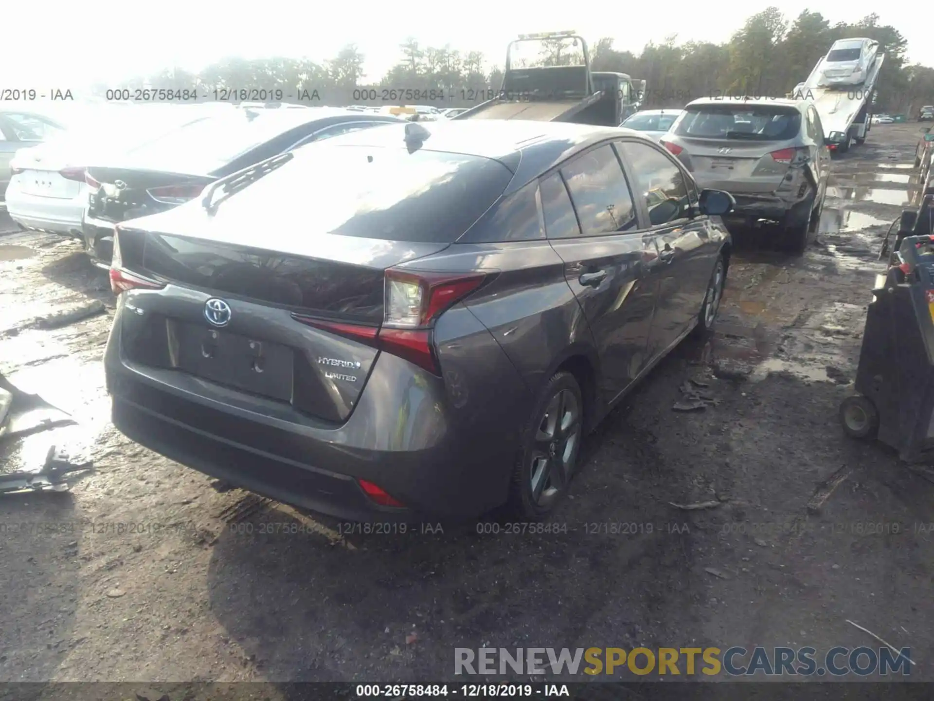 4 Photograph of a damaged car JTDKARFU1K3069849 TOYOTA PRIUS 2019