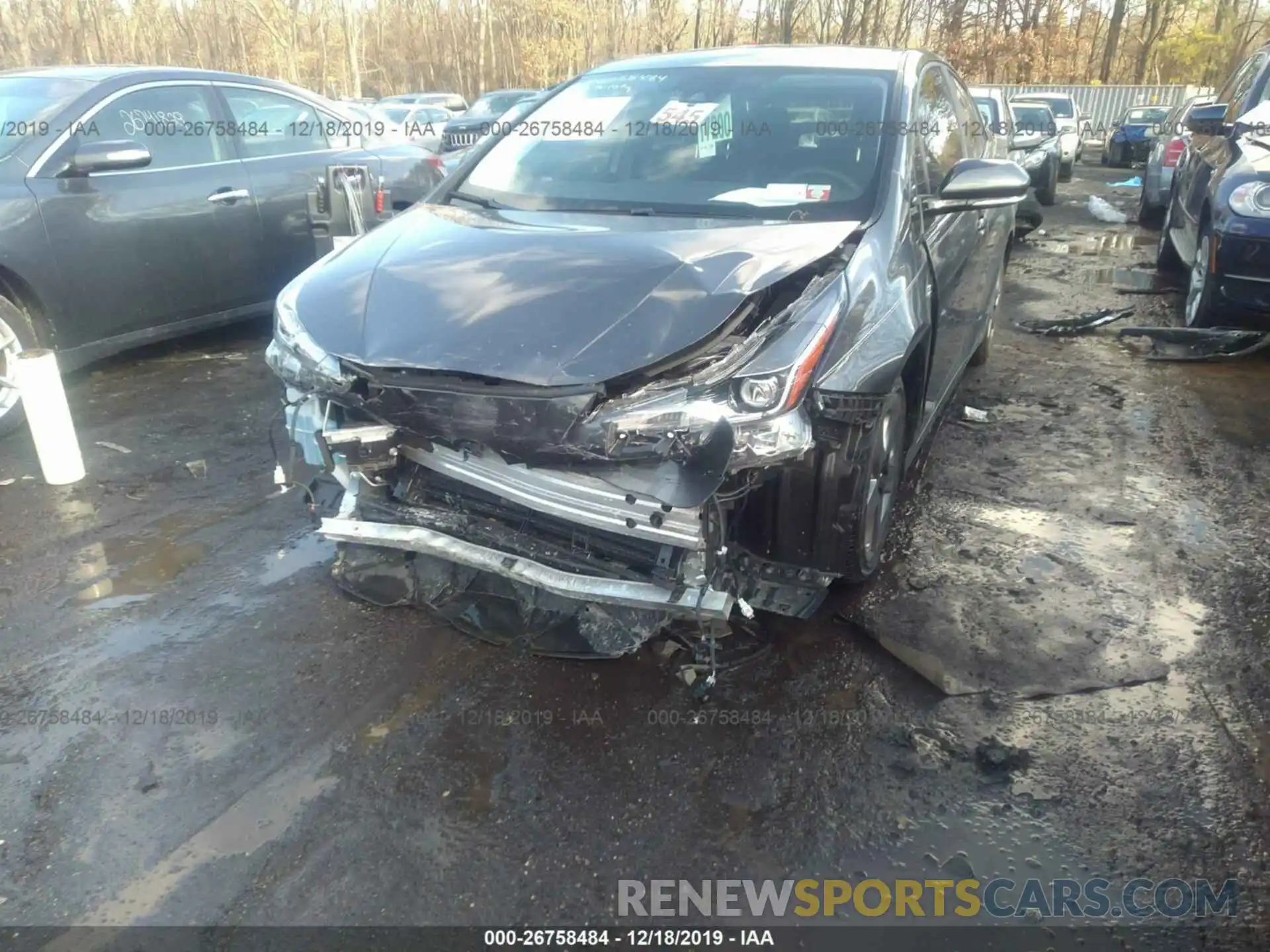 6 Photograph of a damaged car JTDKARFU1K3069849 TOYOTA PRIUS 2019