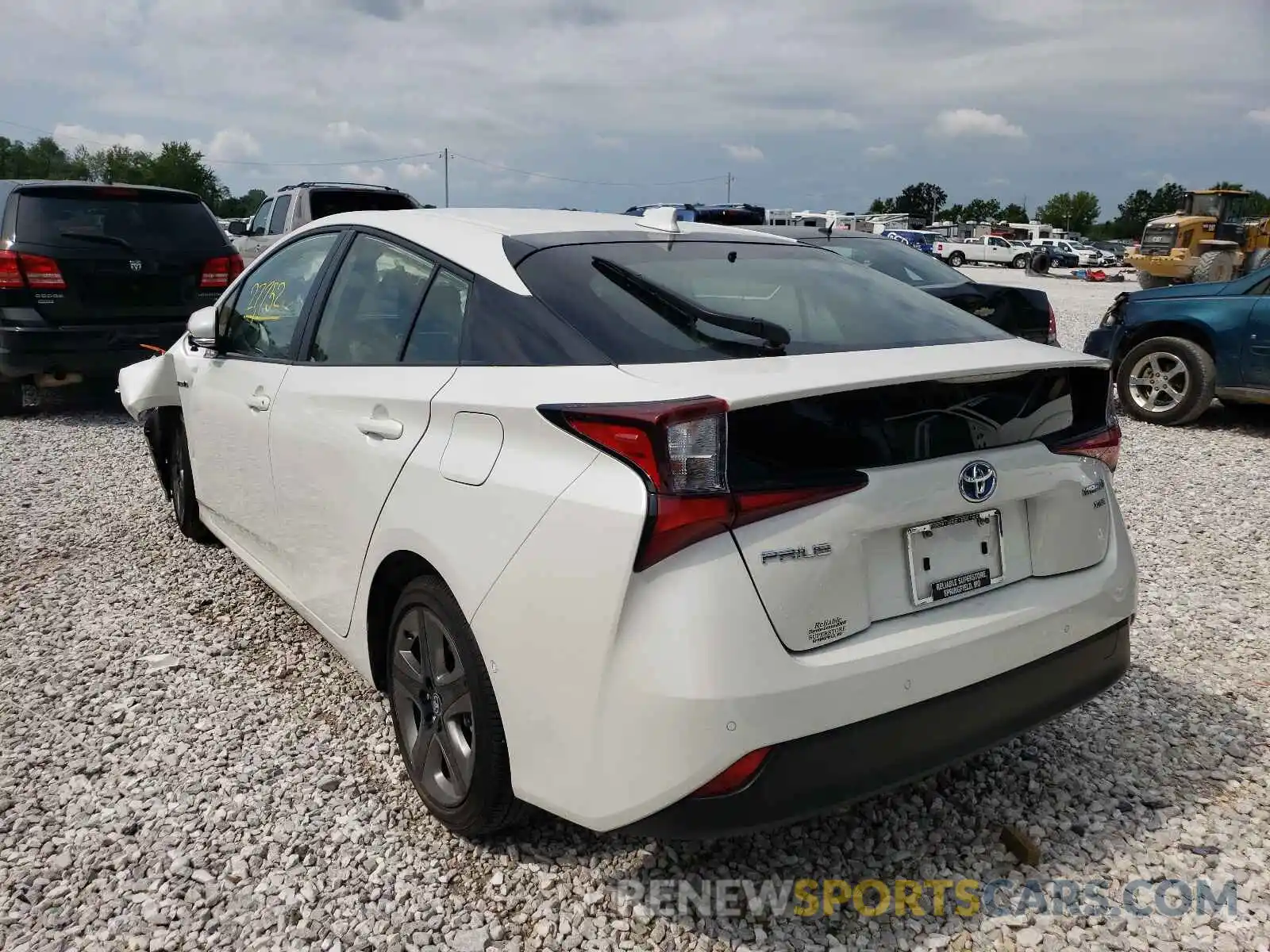 3 Photograph of a damaged car JTDKARFU1K3070063 TOYOTA PRIUS 2019