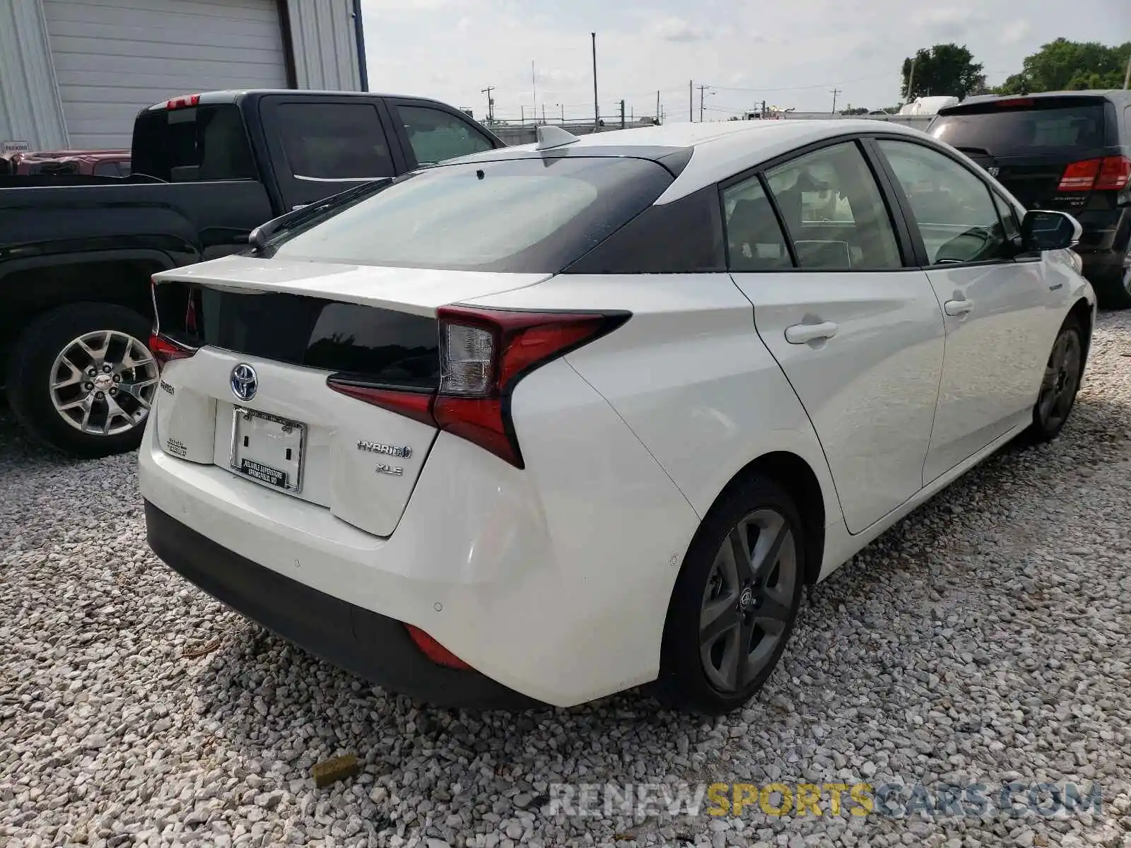 4 Photograph of a damaged car JTDKARFU1K3070063 TOYOTA PRIUS 2019