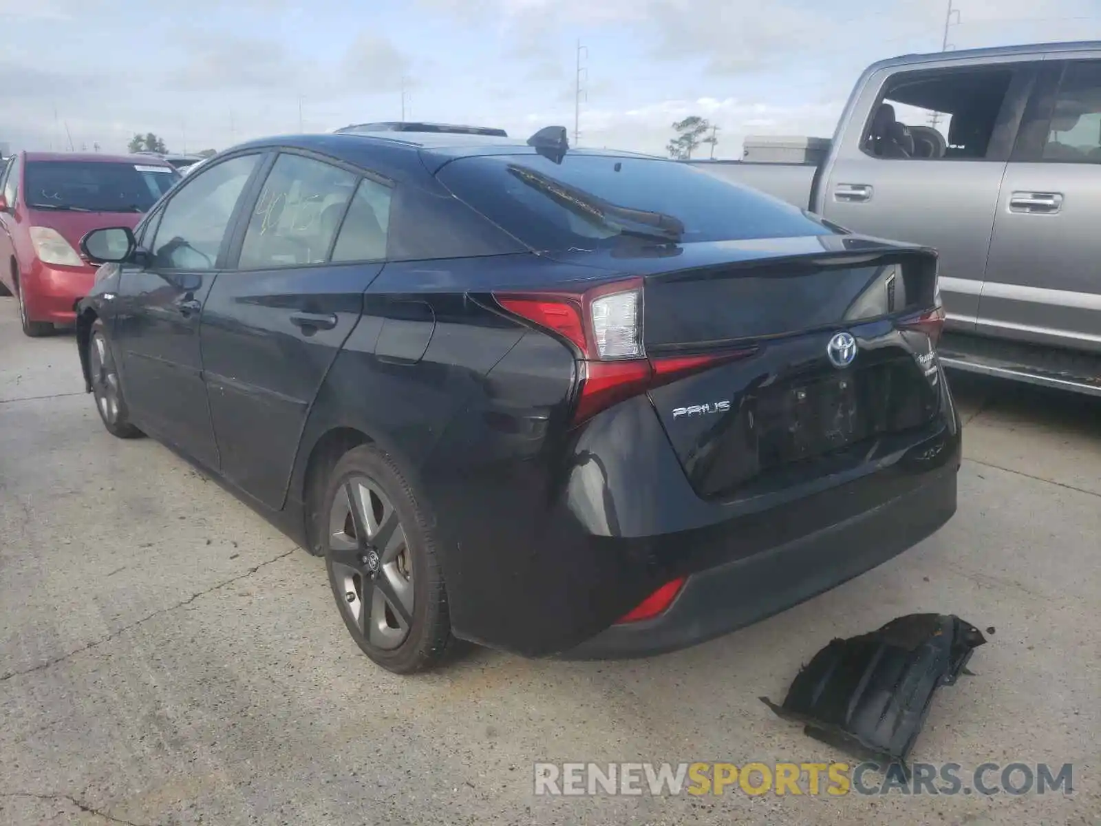 3 Photograph of a damaged car JTDKARFU1K3070533 TOYOTA PRIUS 2019