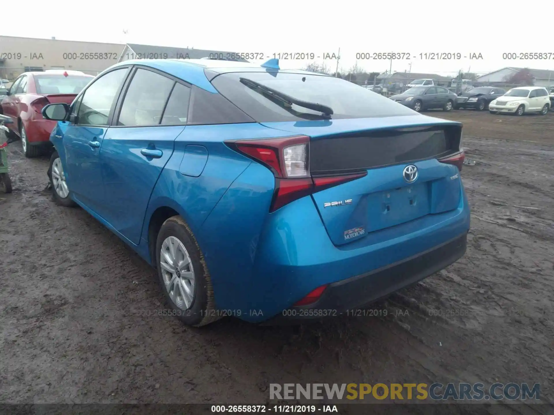 3 Photograph of a damaged car JTDKARFU1K3070841 TOYOTA PRIUS 2019