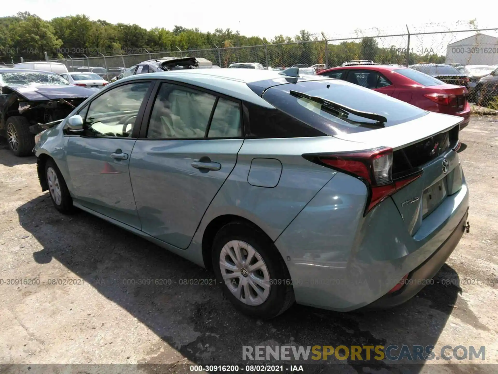 3 Photograph of a damaged car JTDKARFU1K3070953 TOYOTA PRIUS 2019