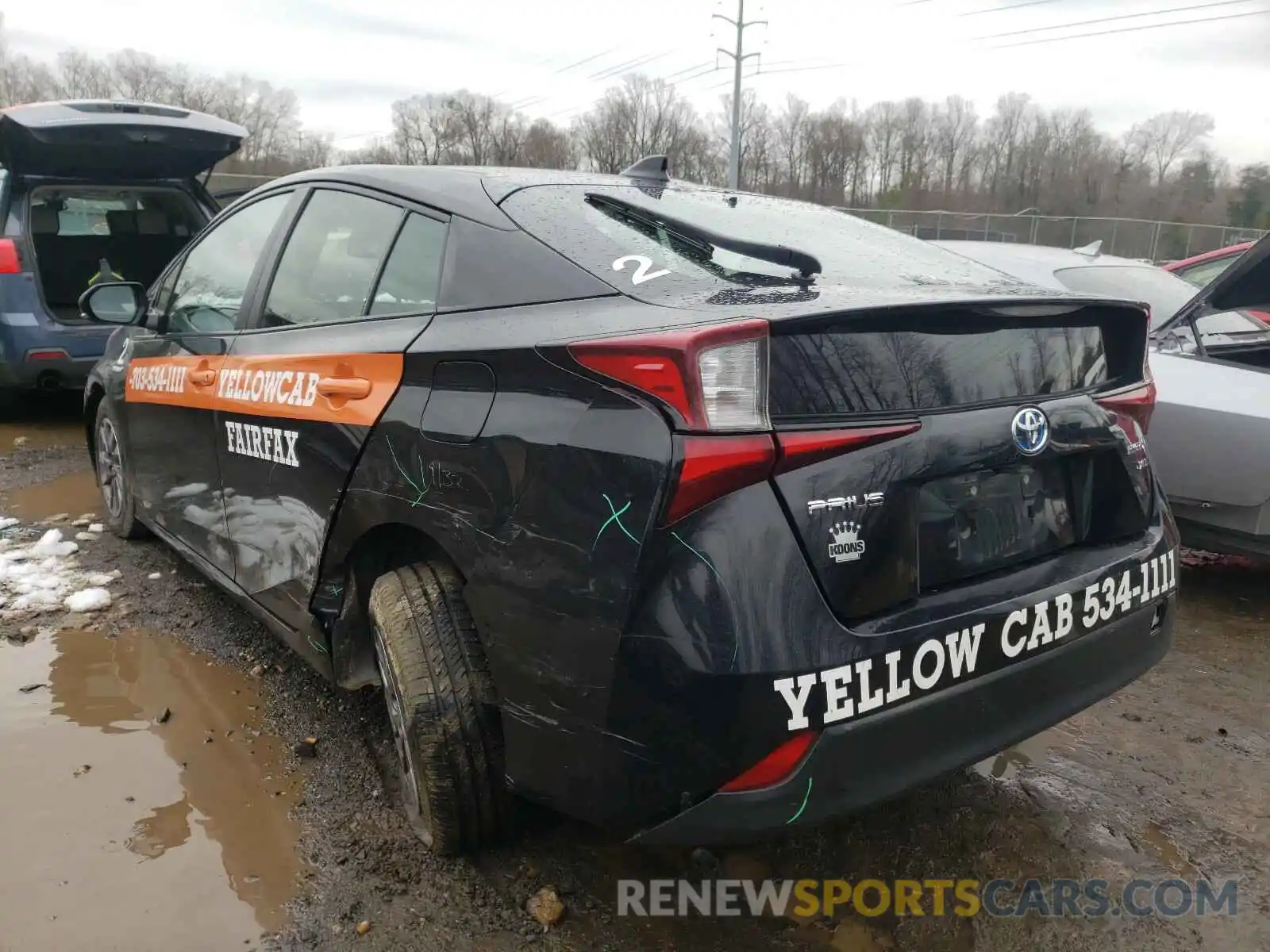 3 Photograph of a damaged car JTDKARFU1K3072542 TOYOTA PRIUS 2019