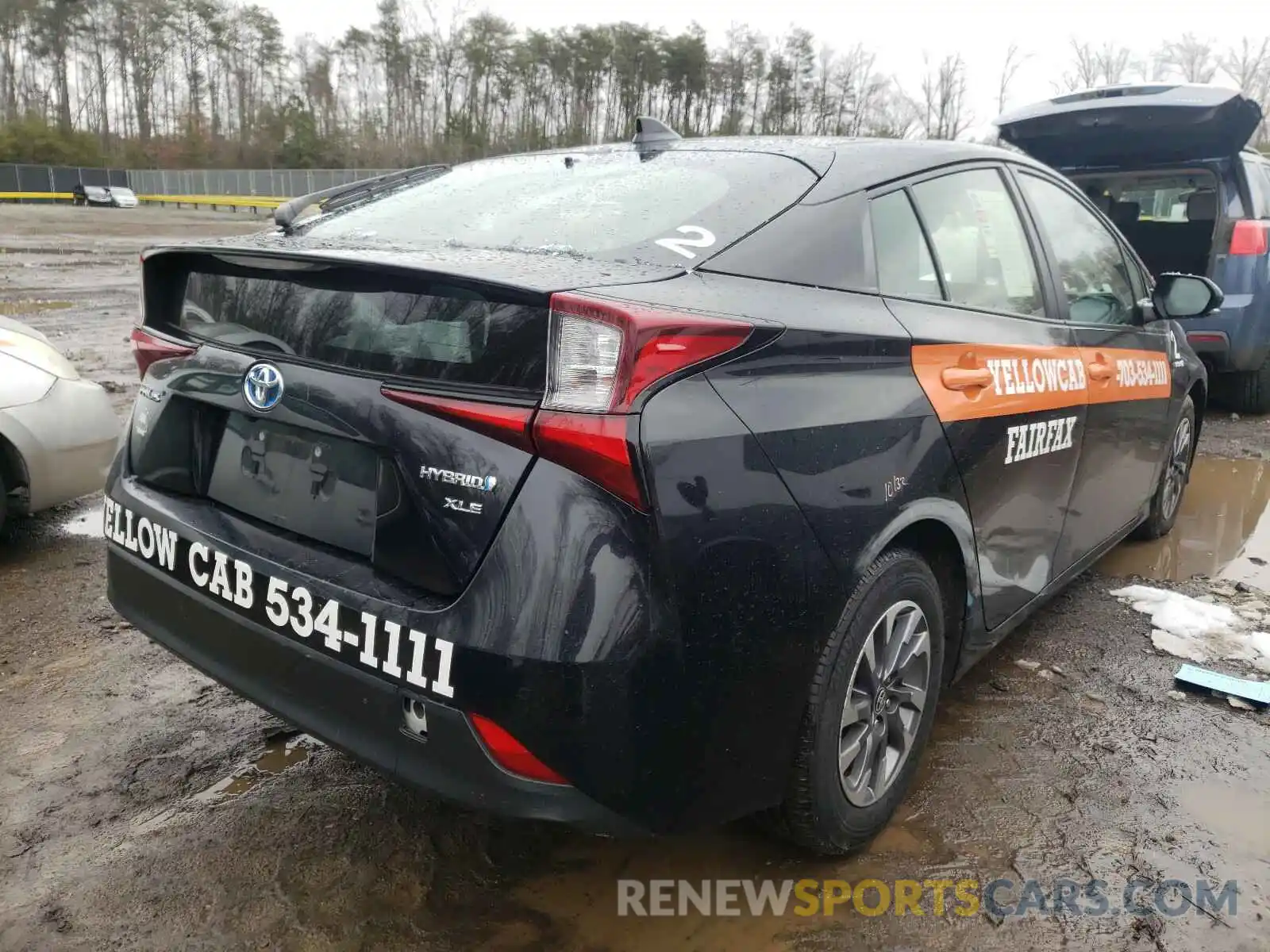 4 Photograph of a damaged car JTDKARFU1K3072542 TOYOTA PRIUS 2019