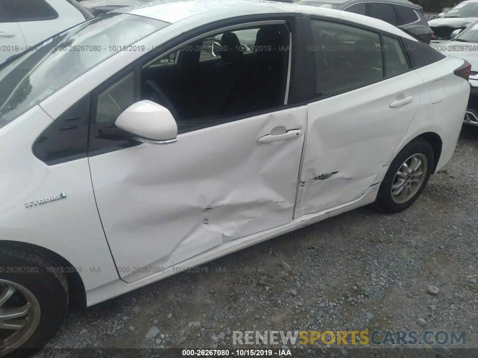 6 Photograph of a damaged car JTDKARFU1K3072976 TOYOTA PRIUS 2019