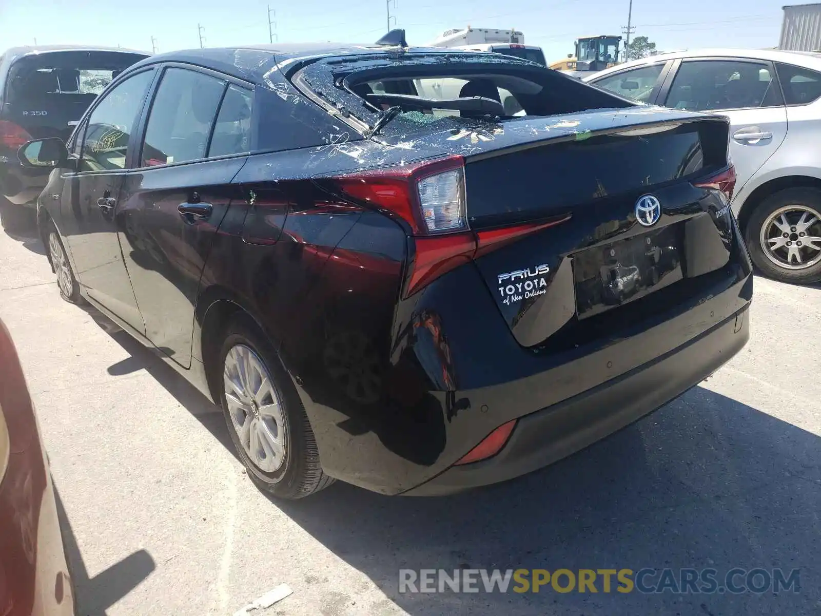 3 Photograph of a damaged car JTDKARFU1K3073416 TOYOTA PRIUS 2019