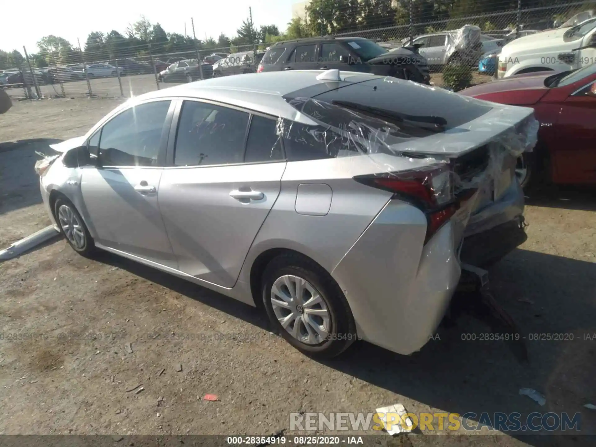 3 Photograph of a damaged car JTDKARFU1K3073531 TOYOTA PRIUS 2019