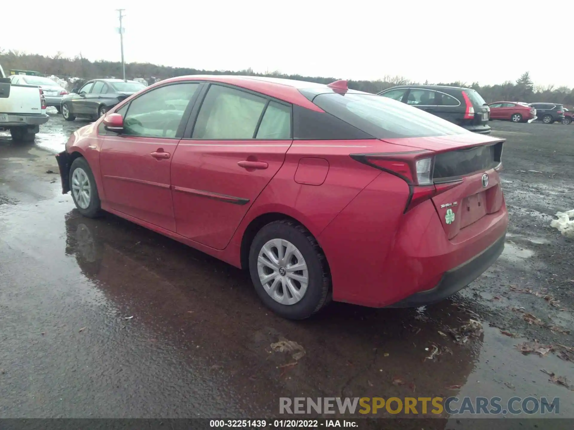 3 Photograph of a damaged car JTDKARFU1K3073576 TOYOTA PRIUS 2019