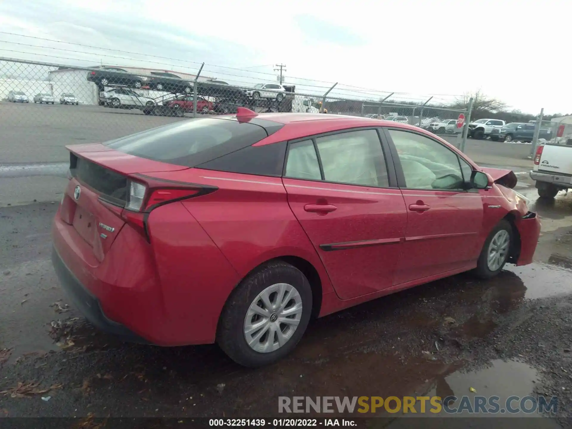 4 Photograph of a damaged car JTDKARFU1K3073576 TOYOTA PRIUS 2019