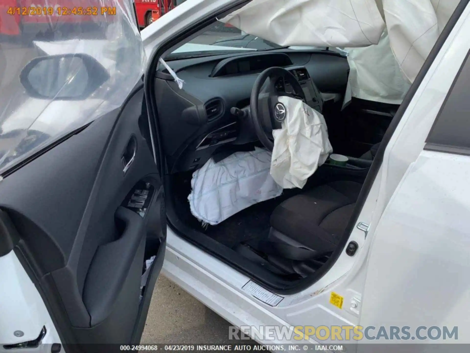 17 Photograph of a damaged car JTDKARFU1K3074260 TOYOTA PRIUS 2019