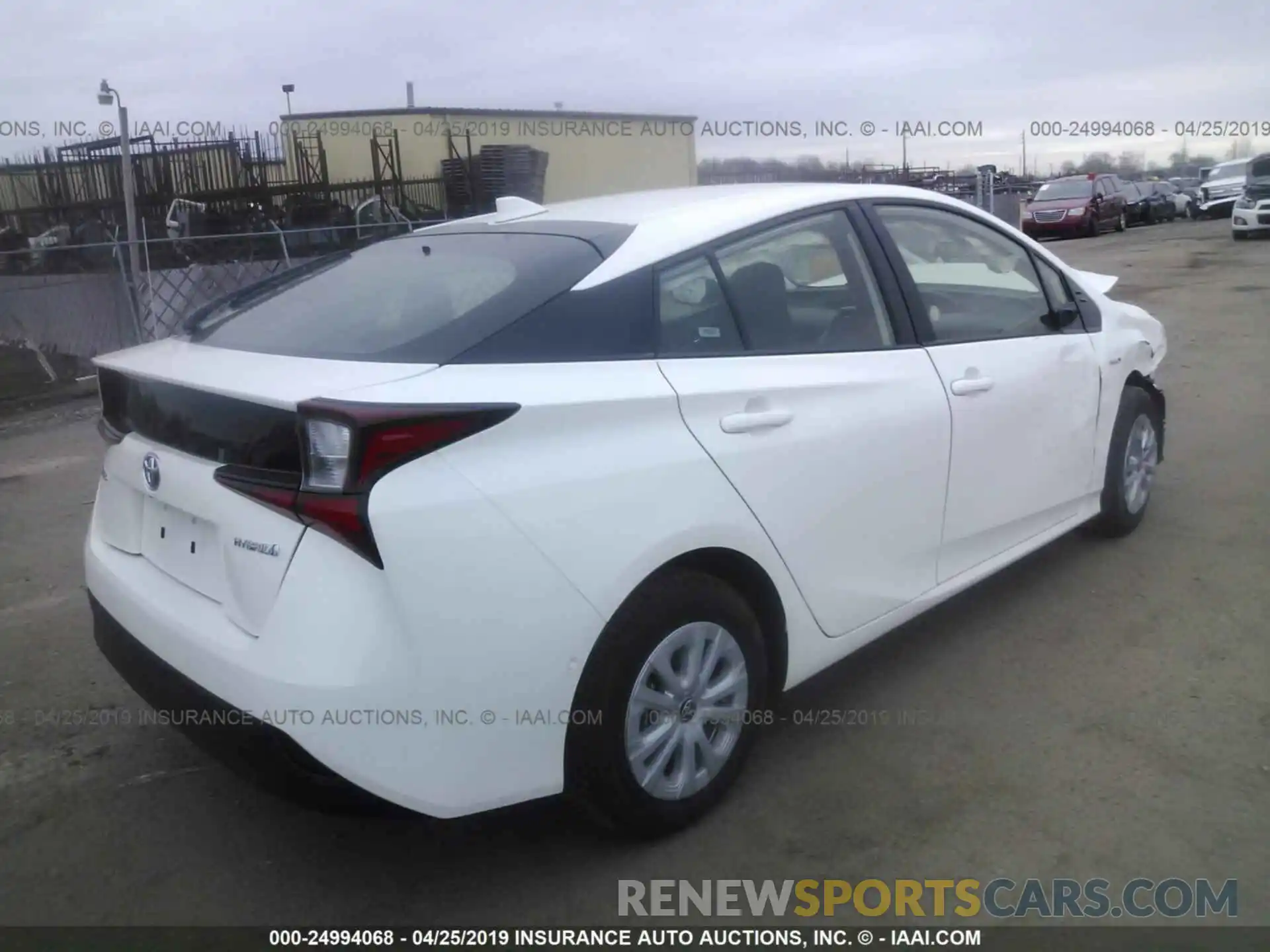 4 Photograph of a damaged car JTDKARFU1K3074260 TOYOTA PRIUS 2019