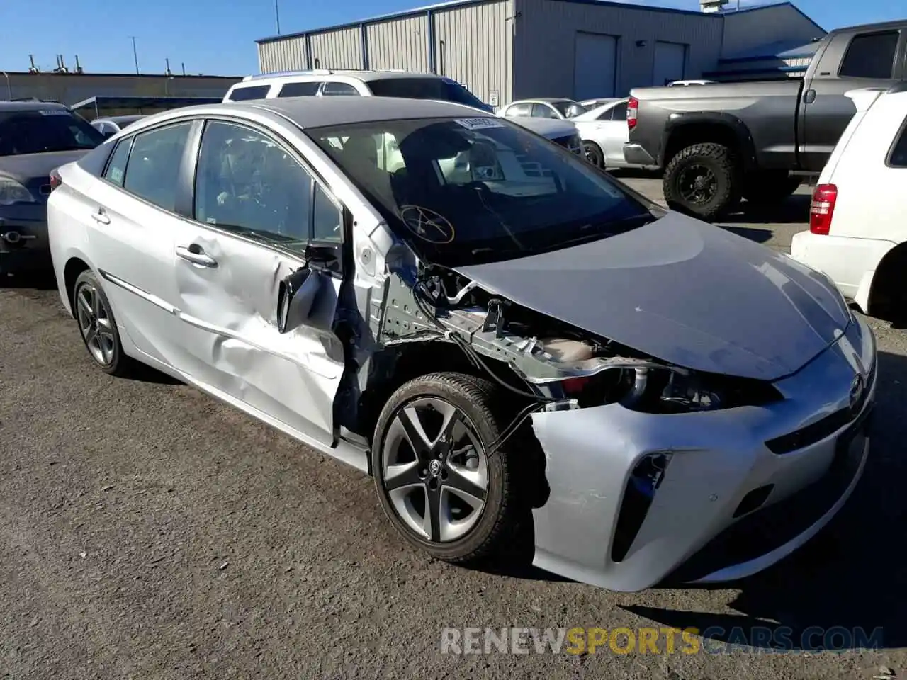 9 Photograph of a damaged car JTDKARFU1K3074307 TOYOTA PRIUS 2019