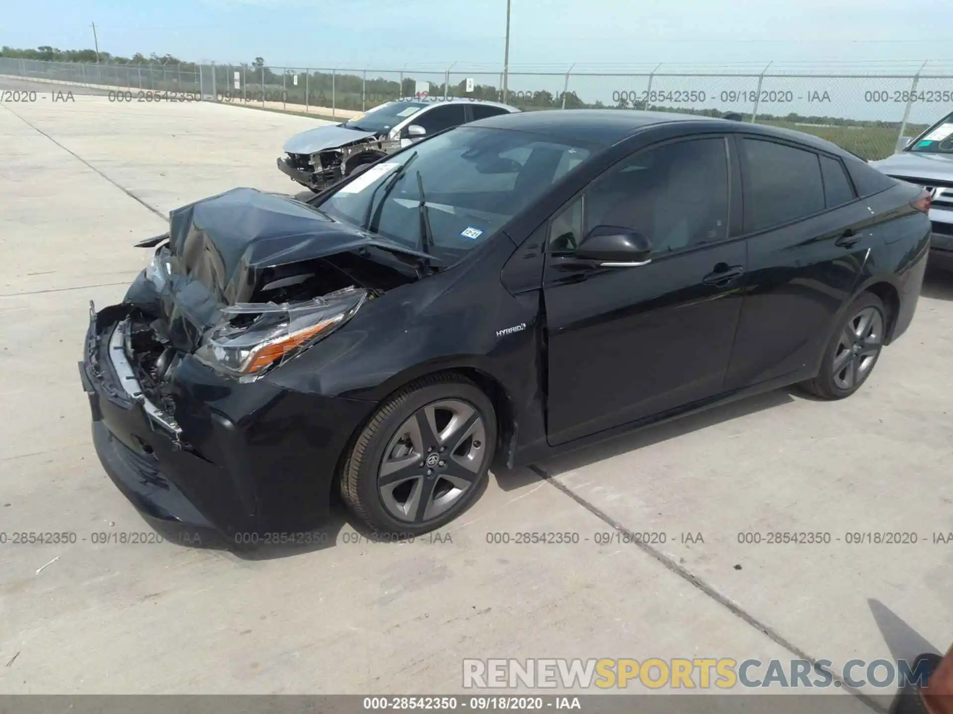 2 Photograph of a damaged car JTDKARFU1K3074663 TOYOTA PRIUS 2019