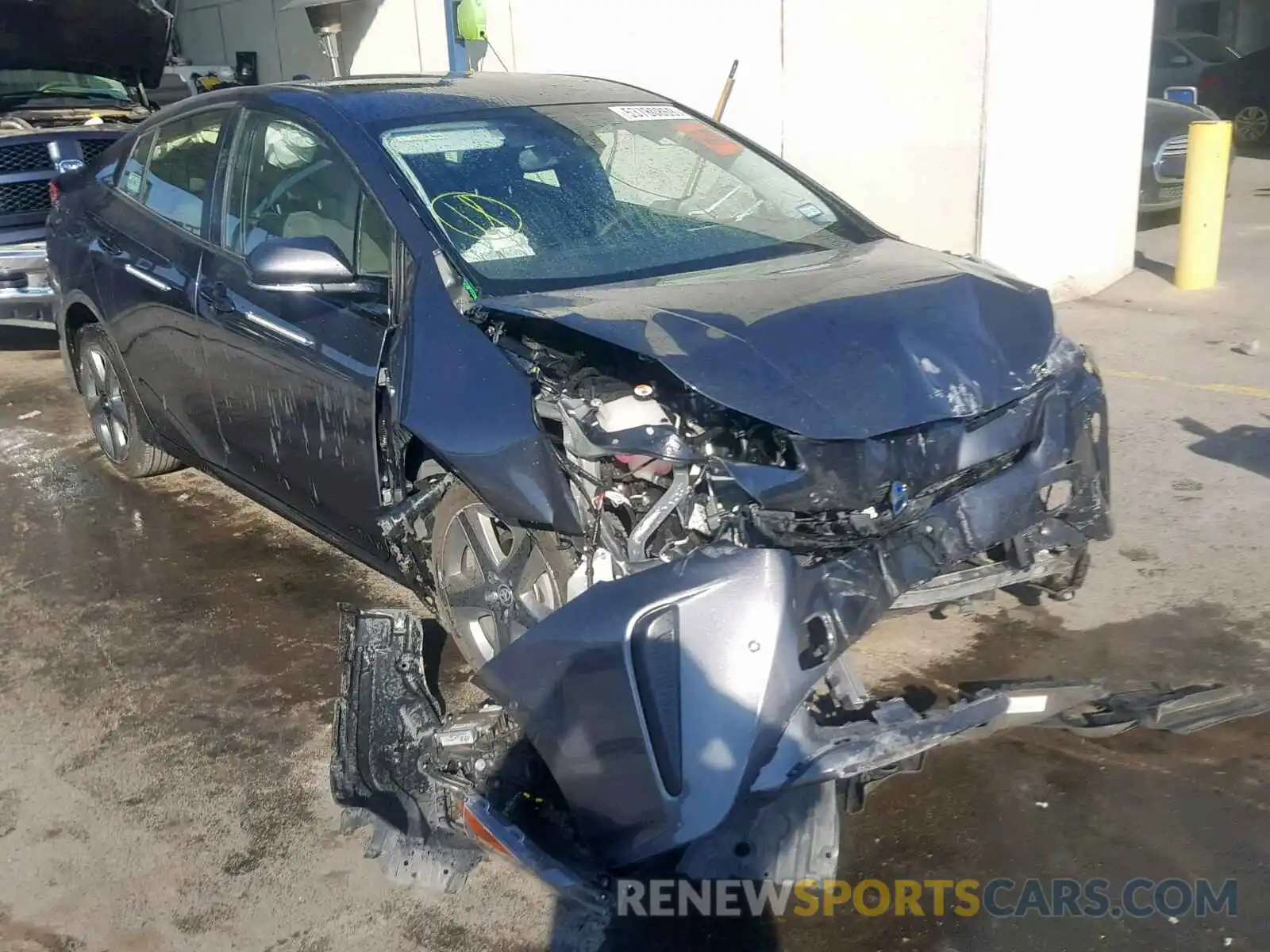 1 Photograph of a damaged car JTDKARFU1K3075330 TOYOTA PRIUS 2019