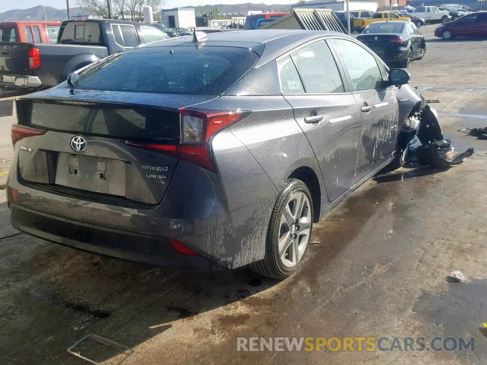 4 Photograph of a damaged car JTDKARFU1K3075330 TOYOTA PRIUS 2019