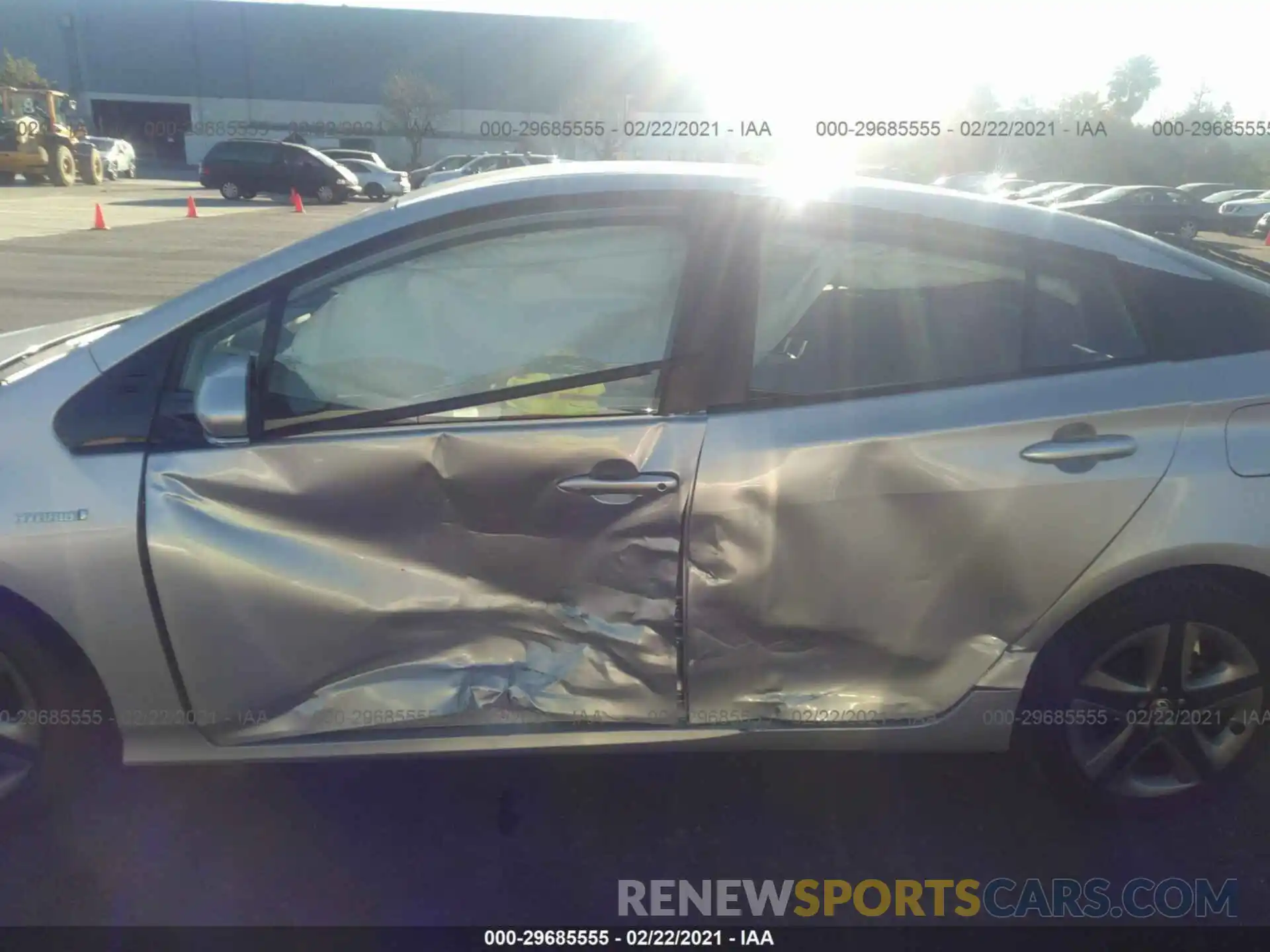 6 Photograph of a damaged car JTDKARFU1K3076445 TOYOTA PRIUS 2019