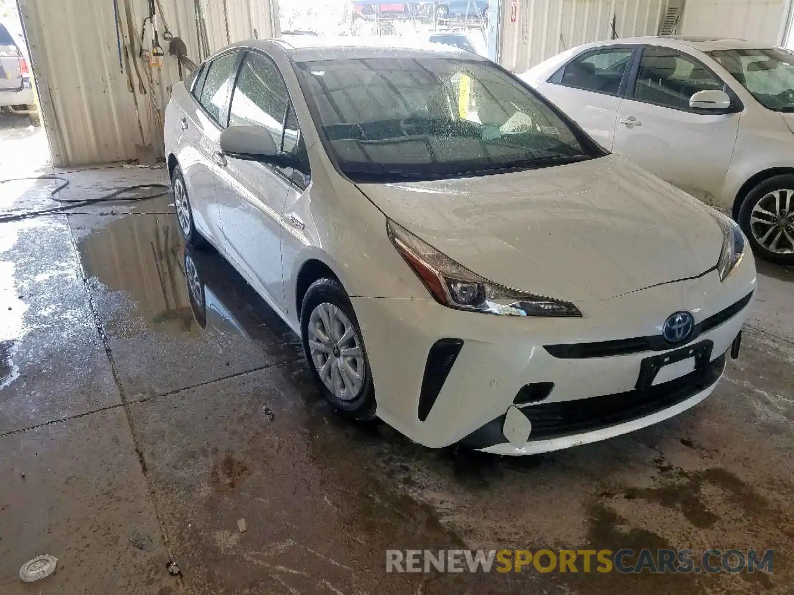 1 Photograph of a damaged car JTDKARFU1K3076588 TOYOTA PRIUS 2019